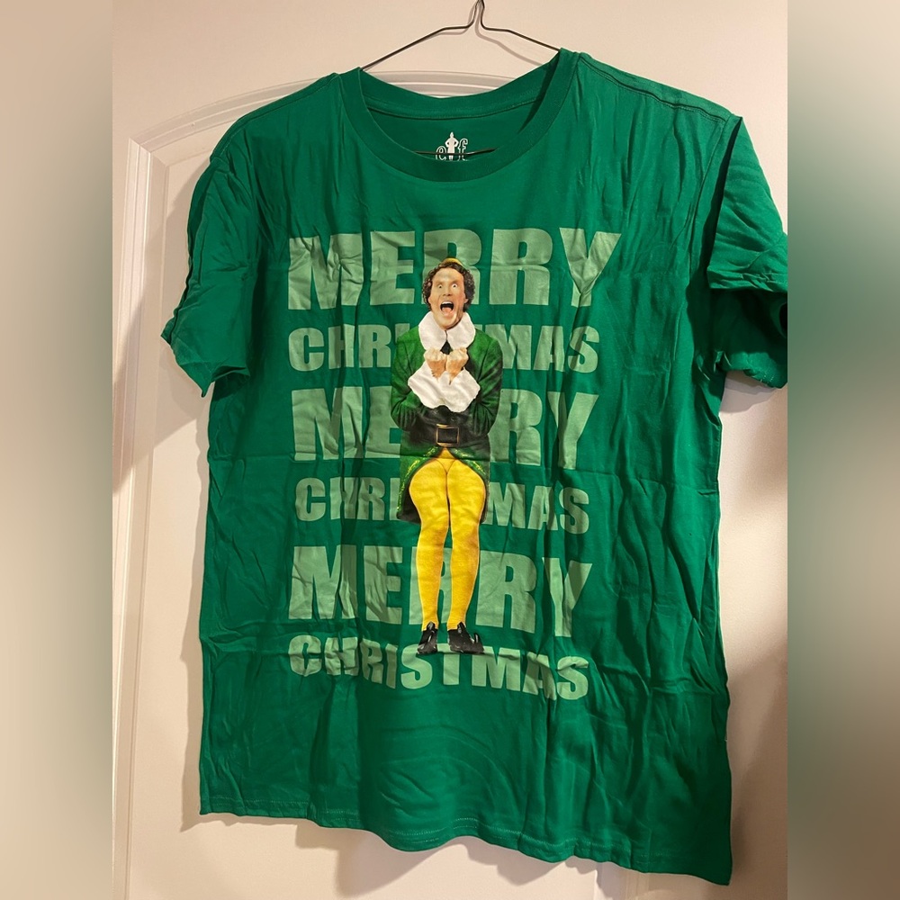 ELF Green Christmas Graphic T-Shirt